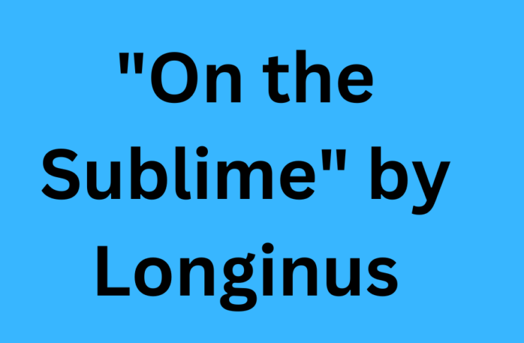 On the Sublime by Longinus