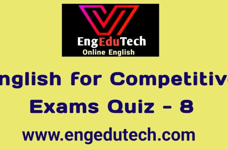 English for competitive exam quiz - 8