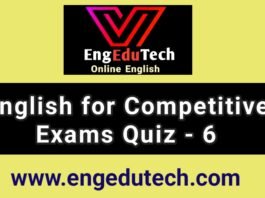 Competitive Exams Quiz - 6