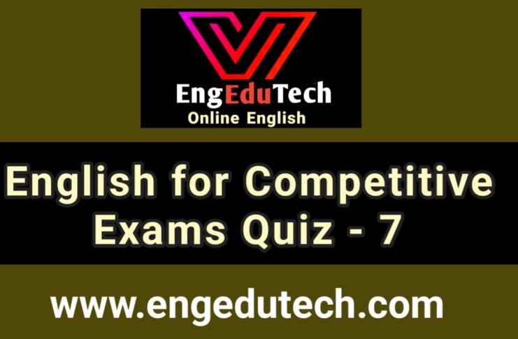 English for competitive exams quiz - 7