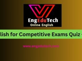 English for Competitive Exams Quiz