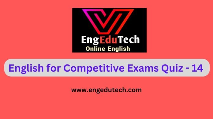 English for Competitive Exams Quiz